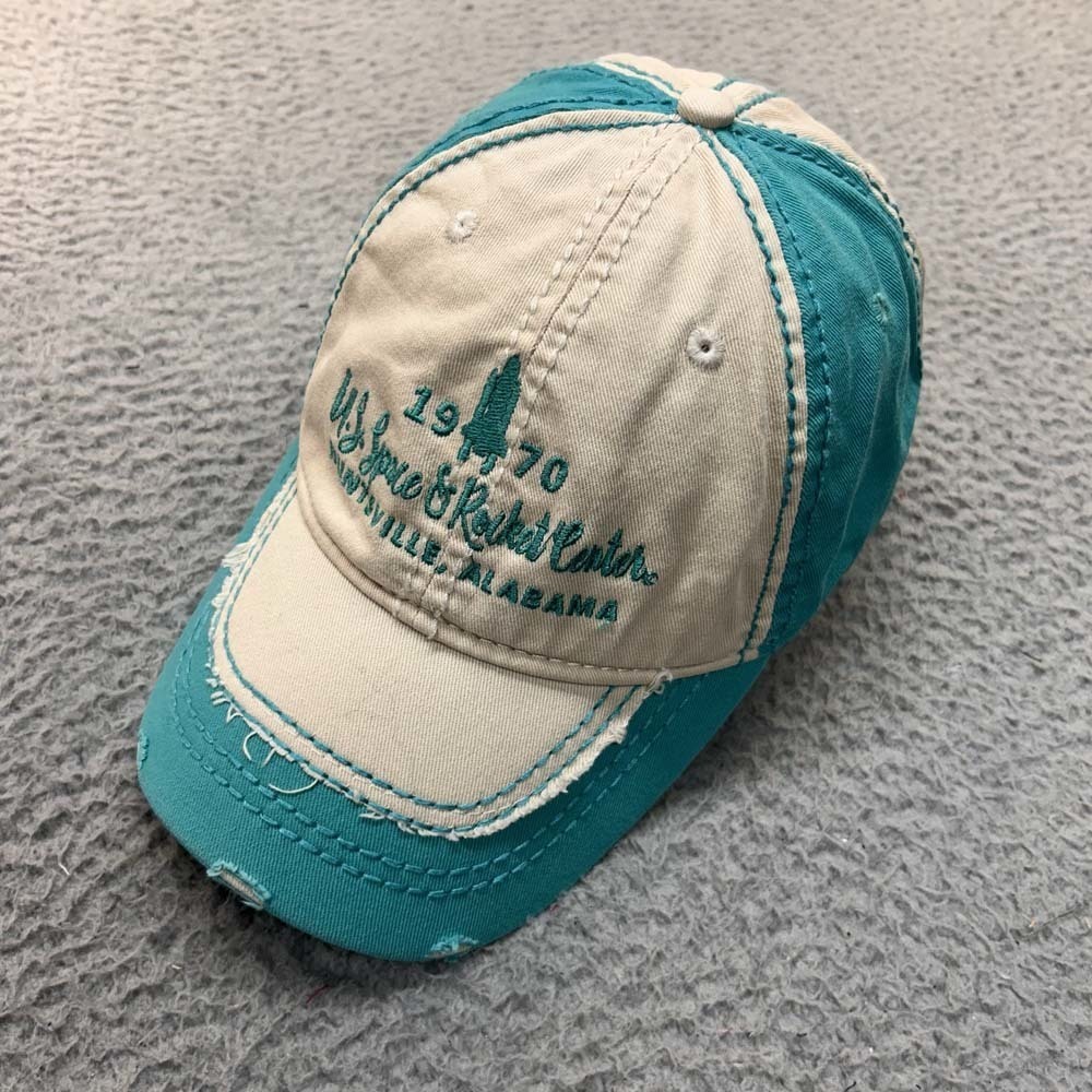 US Space Center Hat Cap  Baseball Cap One Size Ace USA Huntsville Alabama Distre